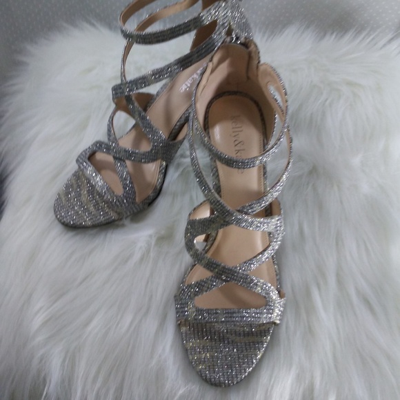 Kelly & Katie Shoes - Womens Kelly and Katie Silver Sparkle Heels